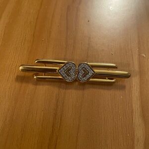 Monet Gold Tone Bar Brooch